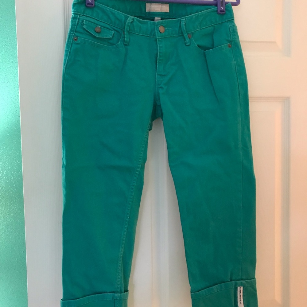Banana Republic teal Capris